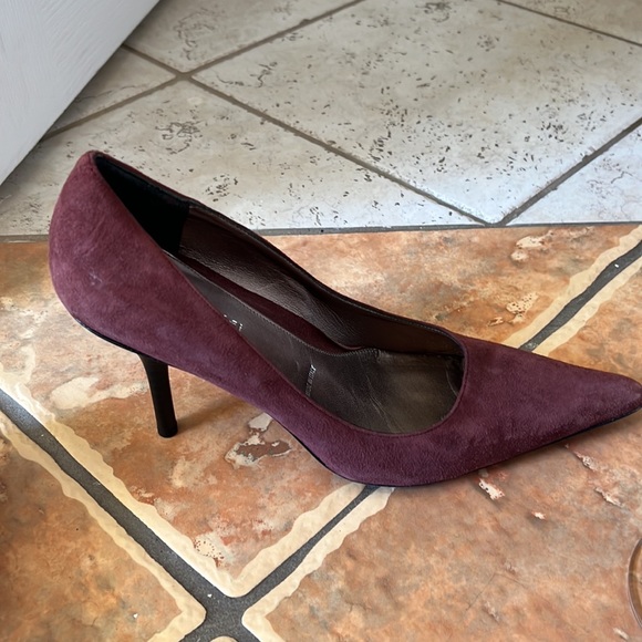Amalfi burgundy suede. Wore once. Yours for that special occasion. - Picture 4 of 5